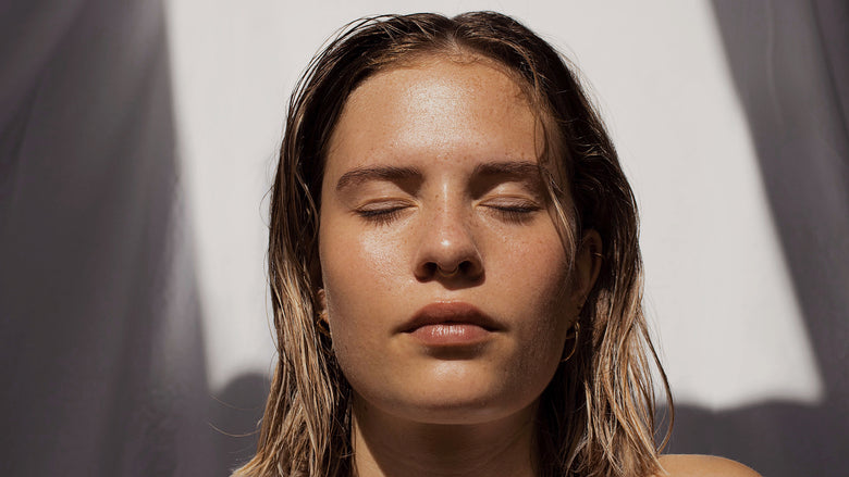 Woman after botox has manifested